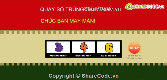 Quay số may mắn,con số may mắn,lucky number,quay số trúng thưởng,quay so may man,quay so trung thuong